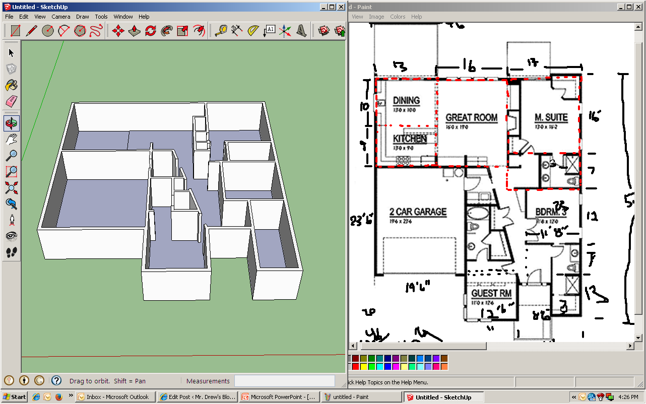 4th Sketchup Assignment Dream House Project Mr Drew S Blog
